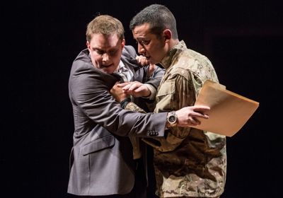 Steve Wojtas (Sarge) and Adam Poss (Julian Flores) Photo