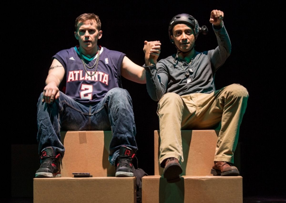 Nick Horst (Evans) and Adam Poss (Julian Flores) at 