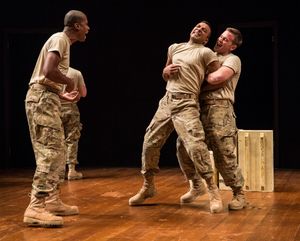 Sean Parris (Jackson), Adam Poss (Julian Flores) and Nick Horst (Evans) Photo