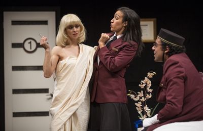 Charin Alvarez (Shivery), Tawny Newsome (Ella) and Gabriel Ruiz (Harvey)  Photo