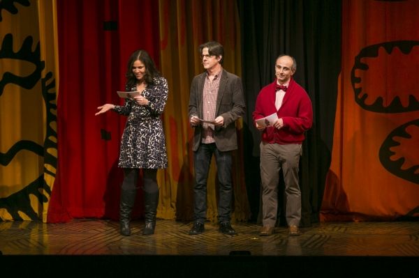 Lindsay Mendez, Stephen DeRosa and Rick Holmes Photo