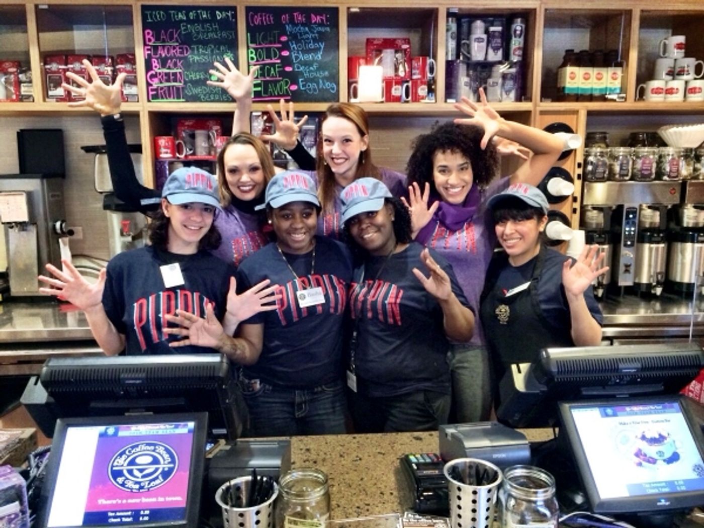 Photo Flash: PIPPIN's Sabrina Harper, Gabrielle McClinton & Bethany Moore Visit Coffee Bean & Tea Leaf  Image