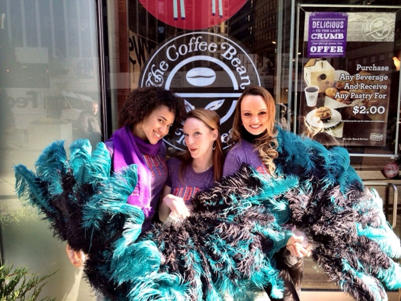 Photo Flash: PIPPIN's Sabrina Harper, Gabrielle McClinton & Bethany Moore Visit Coffee Bean & Tea Leaf  Image