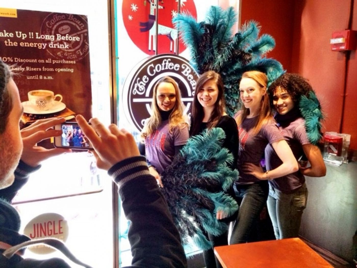 Photo Flash: PIPPIN's Sabrina Harper, Gabrielle McClinton & Bethany Moore Visit Coffee Bean & Tea Leaf  Image