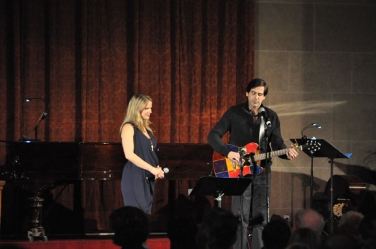 Kelli O''Hara and husband, Greg Naughton at 