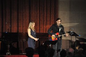 Kelli O''Hara and husband, Greg Naughton Photo