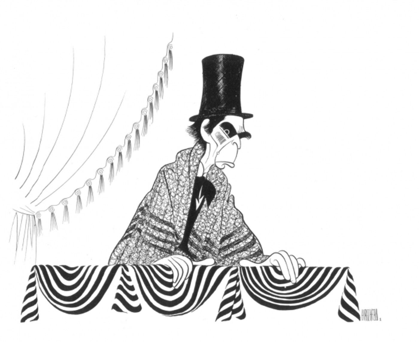 Photo Flash: Marlon Brando, Arthur Miller & More Immortalized by Hirschfeld; First Look at NYPL's THE LINE KING Exhibit!  Image