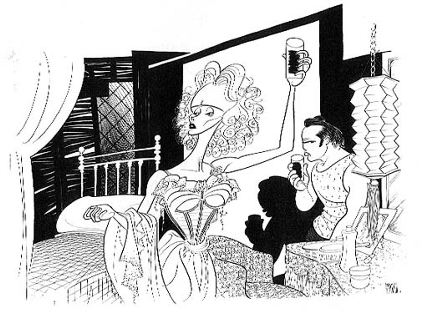 Photo Flash: Marlon Brando, Arthur Miller & More Immortalized by Hirschfeld; First Look at NYPL's THE LINE KING Exhibit!  Image