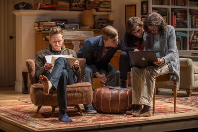 The family gathers in the living room, including Daniel (Steve Haggard), Billy (John  Photo