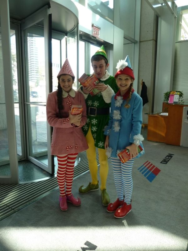 L to R: Alexa Margo as Peppermint Stix, Jason Broussard as Buddy & Savannah May as Sa Photo