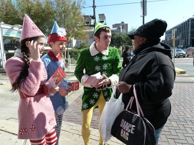 L to R: Alexa Margo as Peppermint Stix, Savannah May as Salty Snow & Jason Broussard  Photo