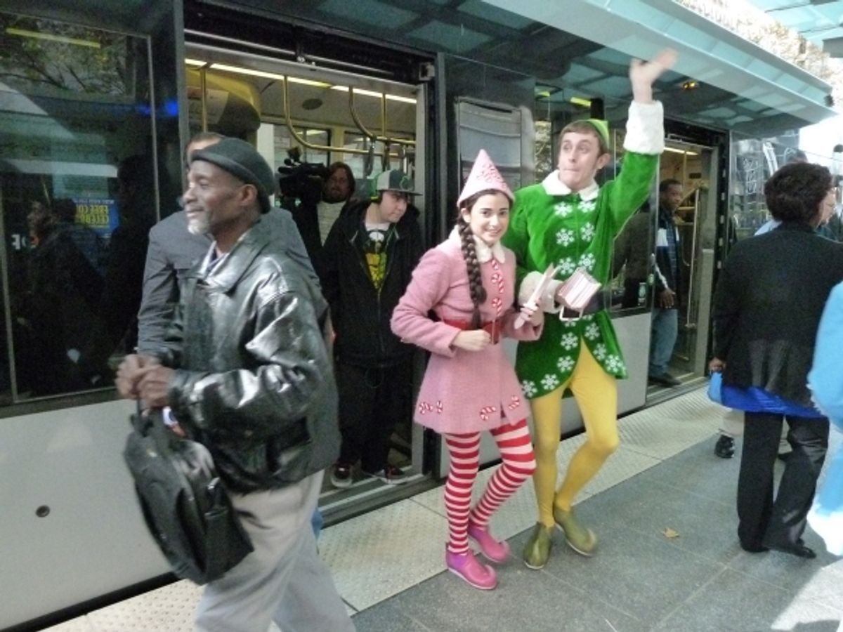 Alexa Margo as Peppermint Stix & Jason Broussard as Buddy. at 