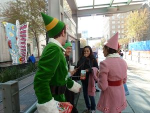 Jason Broussard as Buddy & Alexa Margo as Peppermint Stix. Photo