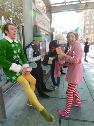 Jason Broussard as Buddy & Alexa Margo as Peppermint Stix. Photo