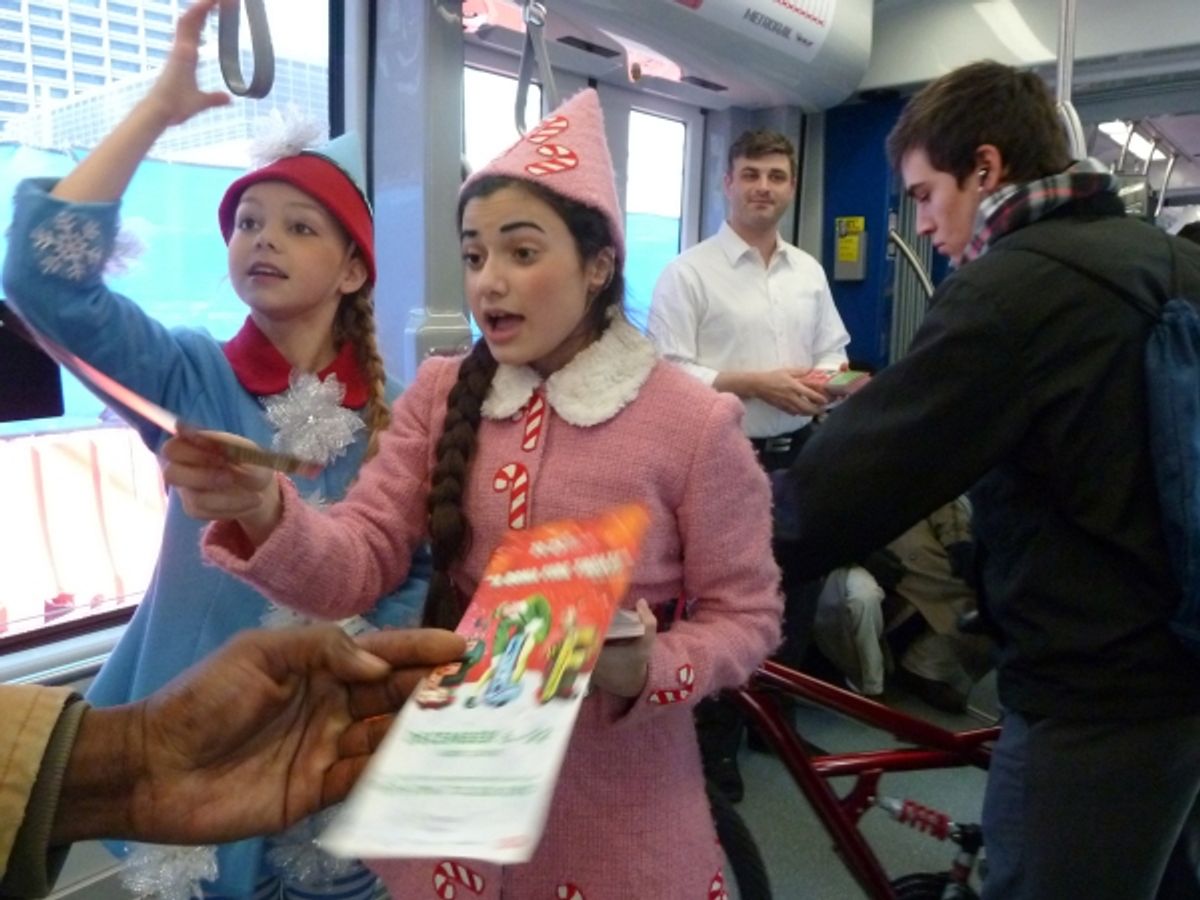 L to R: Savannah May as Salty Snow & Alexa Margo as Peppermint Stix. at 