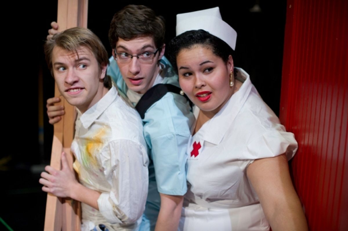 Conner Gillooly, Drew Palajsa, Meleana Felton at 