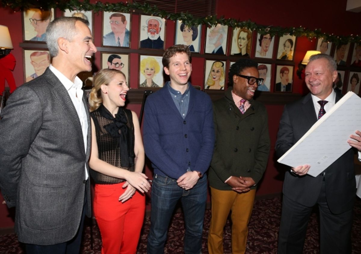 Jerry Mitchell, Annaleigh Ashford, Stark Sands, Billy Porter and Max Klimaviciius  at 