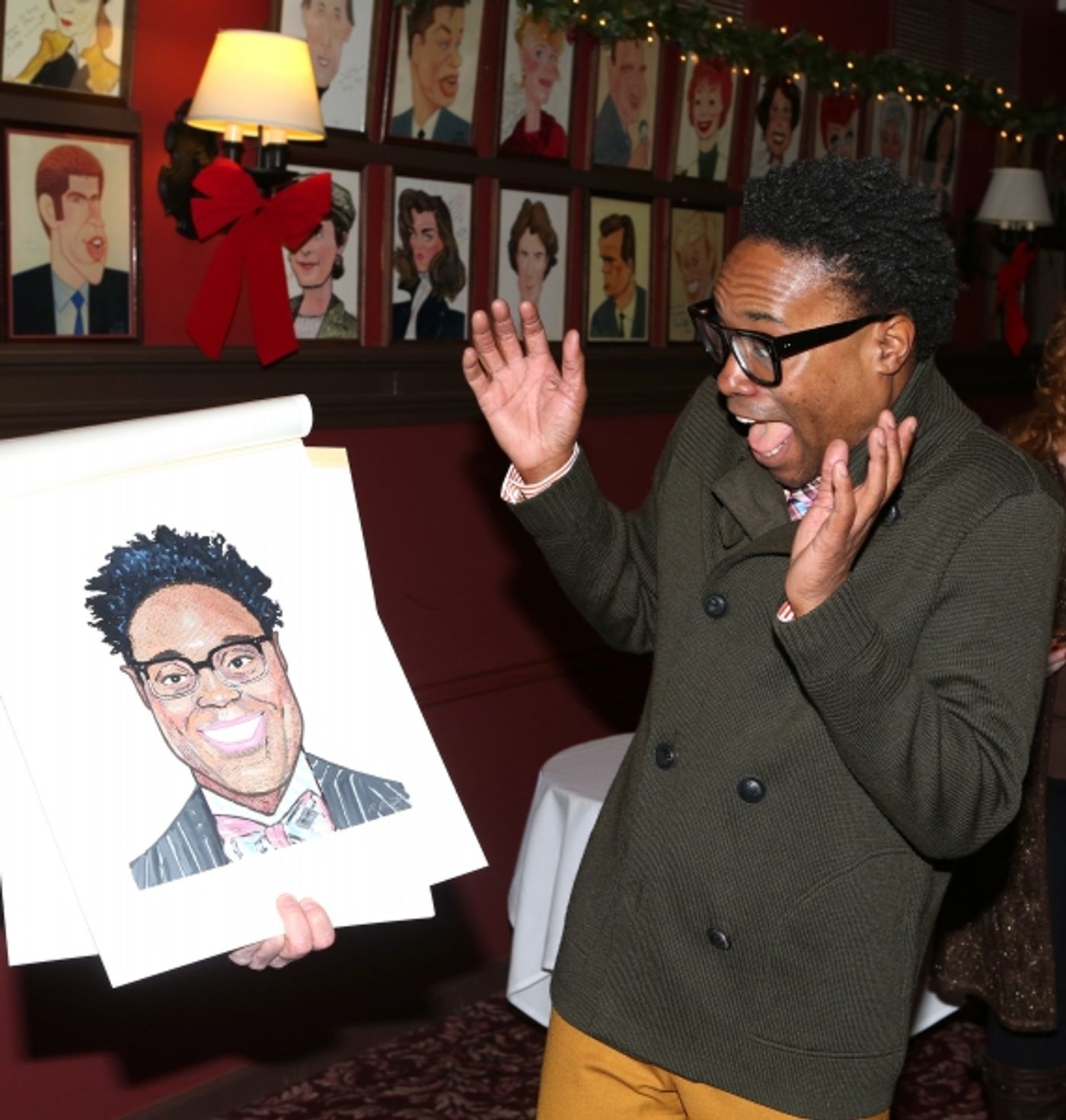 Photo Coverage: KINKY BOOTS' Billy Porter, Stark Sands, Annaleigh Ashford & Jerry Mitchell Unveil Sardi's Portraits!  Image