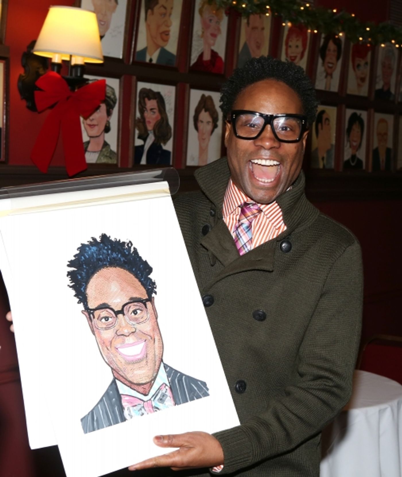 Photo Coverage: KINKY BOOTS' Billy Porter, Stark Sands, Annaleigh Ashford & Jerry Mitchell Unveil Sardi's Portraits!  Image