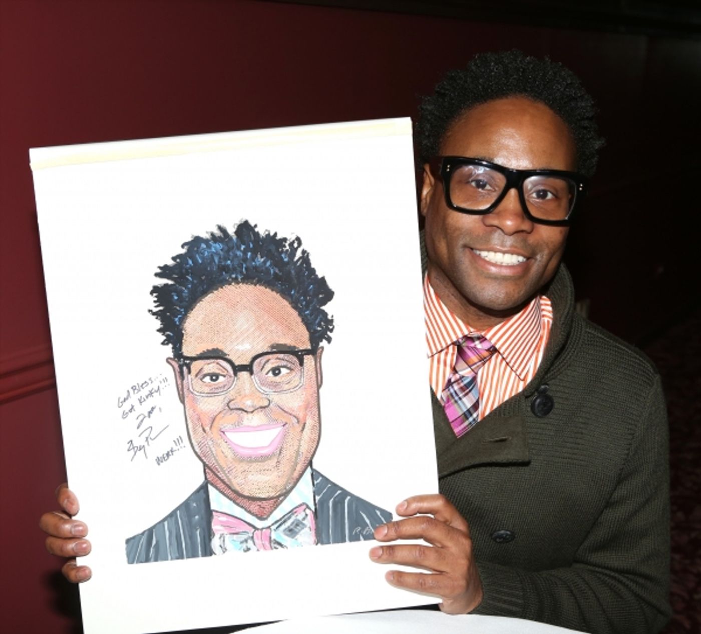 Photo Coverage: KINKY BOOTS' Billy Porter, Stark Sands, Annaleigh Ashford & Jerry Mitchell Unveil Sardi's Portraits!  Image