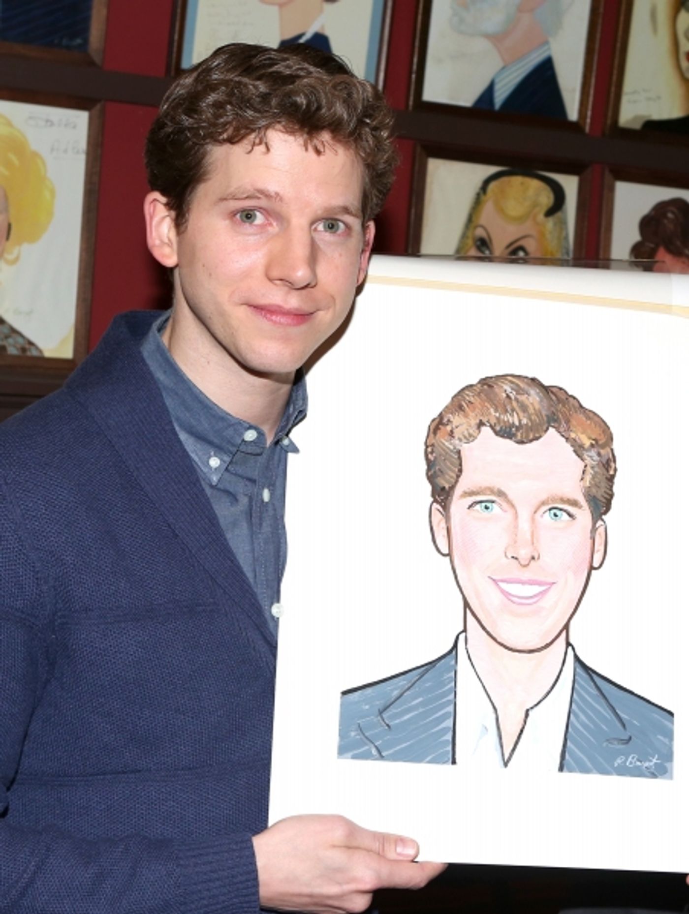 Photo Coverage: KINKY BOOTS' Billy Porter, Stark Sands, Annaleigh Ashford & Jerry Mitchell Unveil Sardi's Portraits!  Image
