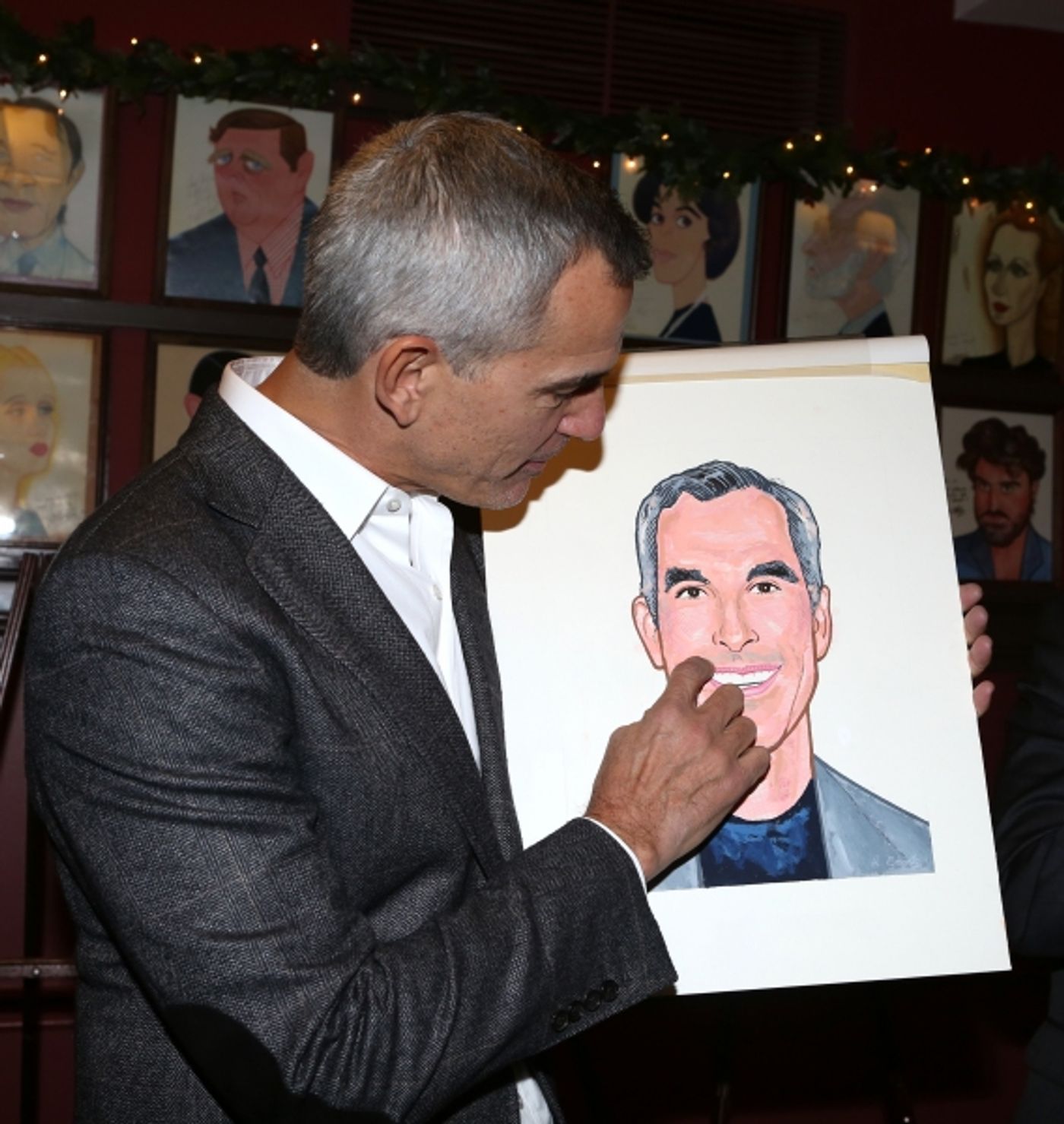 Photo Coverage: KINKY BOOTS' Billy Porter, Stark Sands, Annaleigh Ashford & Jerry Mitchell Unveil Sardi's Portraits!  Image
