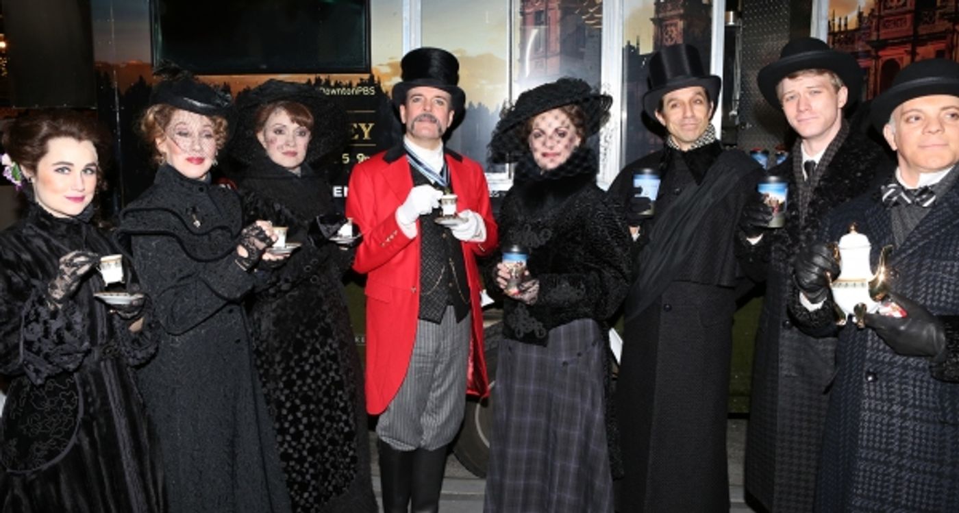 Photo Coverage: A GENTLEMAN'S GUIDE TO LOVE AND MURDER Cast Has Afternoon Tea at Downton Abbey Food Truck!  Image