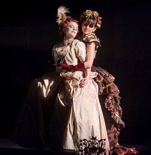 Laura Careless as Marie-Claire and Marisol Cabrera in Nutcracker Rouge. Photographer: Photo