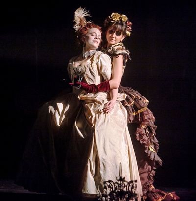 Laura Careless as Marie-Claire and Marisol Cabrera in Nutcracker Rouge. Photographer: Photo