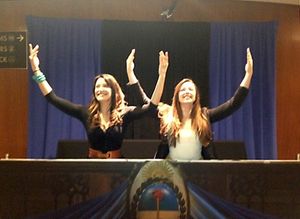 Caroline Bowman, who stars as Eva PerÃ'Â³n in the current run of EVITA at the Cen Photo