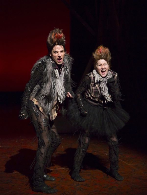 Sean Patrick Doyle and Amanda Butterbaugh as the Weasels
 Photo