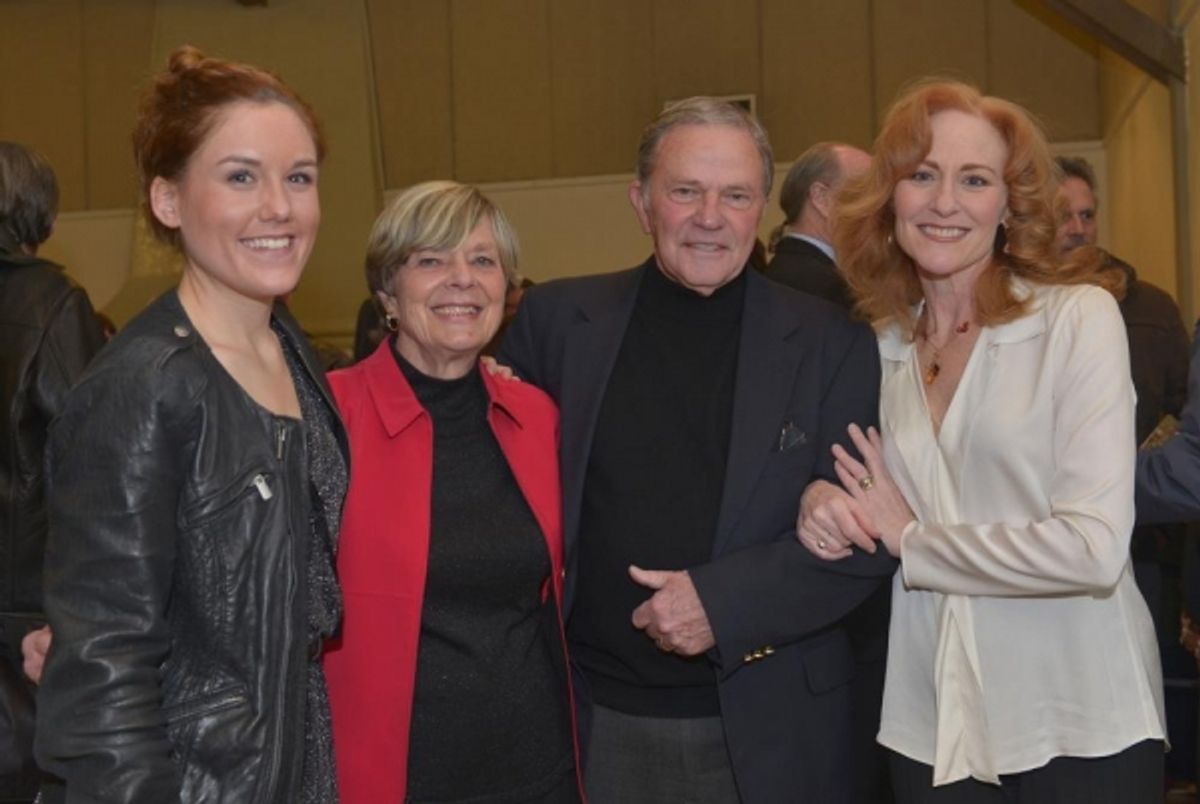 Emily Koch (who starred as Ã¢â‚¬Å“JoÃ¢â‚¬Â) with producers Tom and Sharon Kelley and Elizabeth Ward Land (her co-star Ã¢â‚¬Å“MarmeeÃ¢â‚¬Â) at the opening night party at 