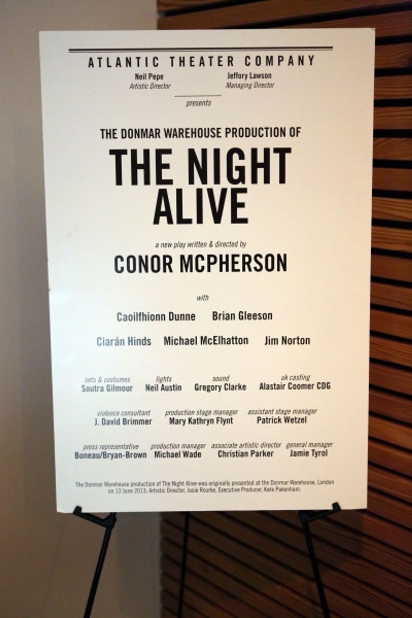 Photo Coverage: Inside Opening Night of Atlantic Theater Company's THE NIGHT ALIVE  Image