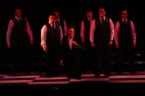 Michael Marra & Cast of CHESS Photo