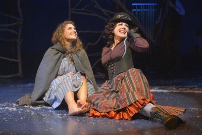 Gerda (Eryn Murman)shares a laugh with the Witch (Lee Ann Payne) in San Jose RepÃ¢® Photo