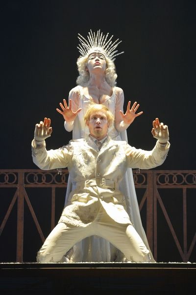 Kai (Tim Homsley) is under the Snow QueenÃ¢â‚¬â„¢s (Jane Pfitsch) spell in  Photo