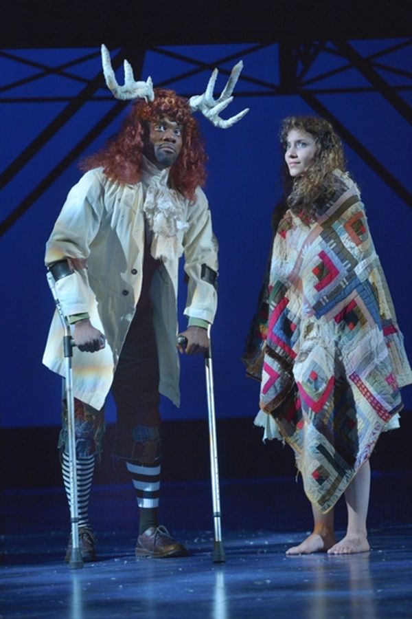 The Reindeer (Rhett George) and Gerda (Eryn Murman) in San Jose RepÃ¢â‚¬â„¢ Photo
