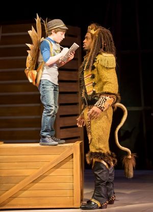 Henry Wager as the Angel and Soloman Howard as the Lion  Photo