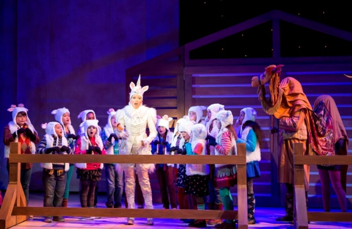 The WNO ChildrenÃ¢â‚¬â„¢s Chorus and Jacqueline Echols as the Unicorn at 