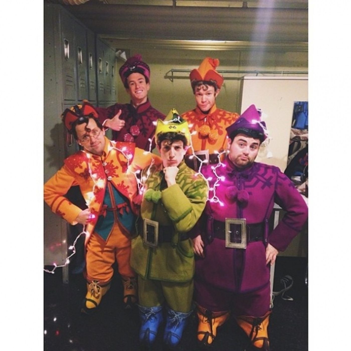 Photo Flash: Saturday Intermission Pics, Dec 14 - Men Alive Makes 'A Dwarf-us Line', BOOK OF MORMON's 'A Wreath of Franklin' and More!  Image