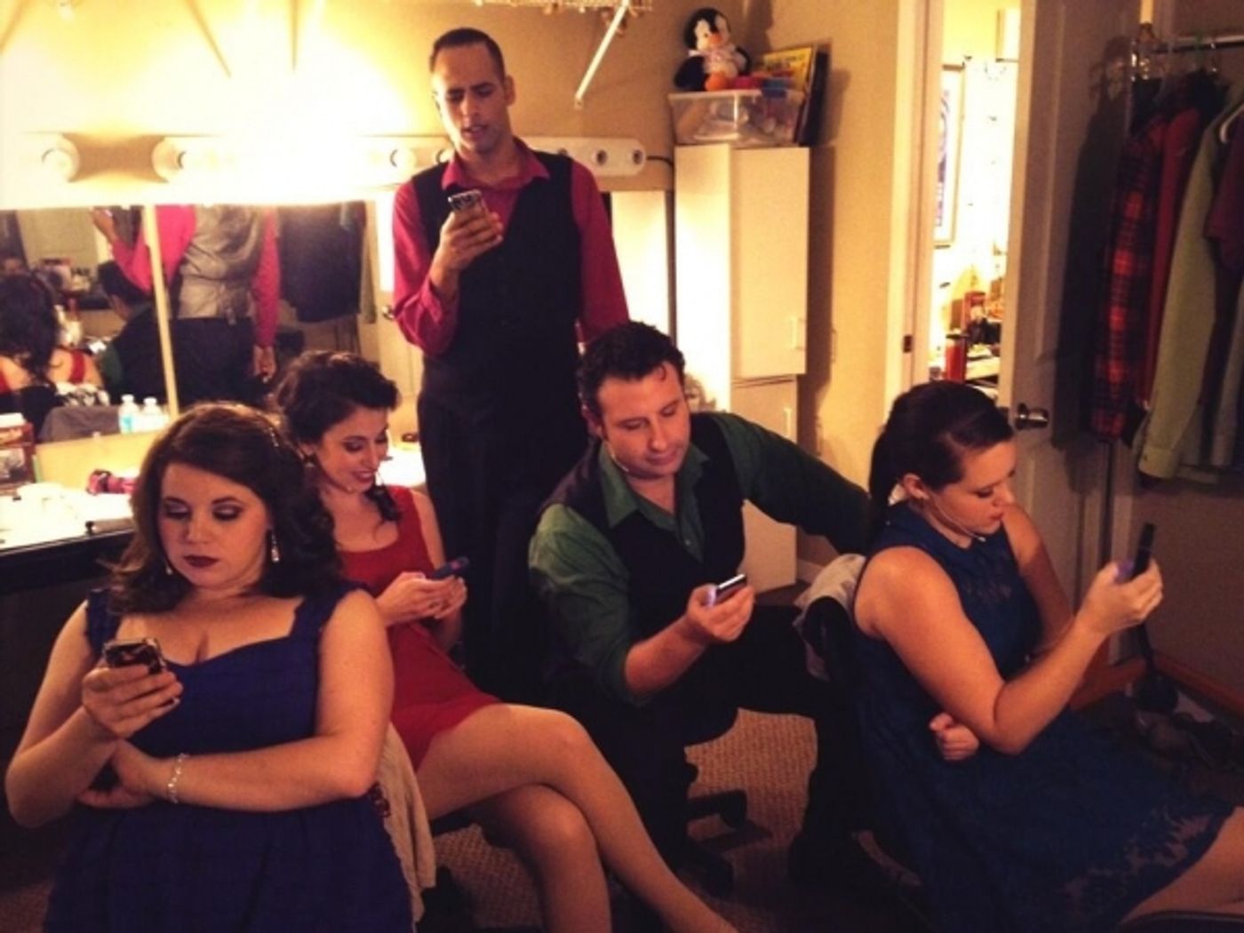 Photo Flash: Saturday Intermission Pics, Dec 14 - Men Alive Makes 'A Dwarf-us Line', BOOK OF MORMON's 'A Wreath of Franklin' and More!  Image