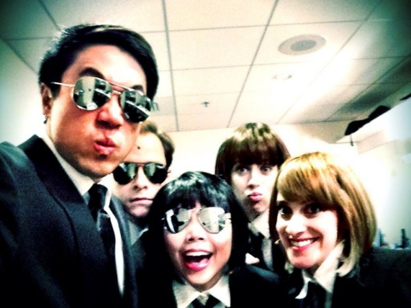 Photo Flash: Saturday Intermission Pics, Dec 14 - Men Alive Makes 'A Dwarf-us Line', BOOK OF MORMON's 'A Wreath of Franklin' and More!  Image