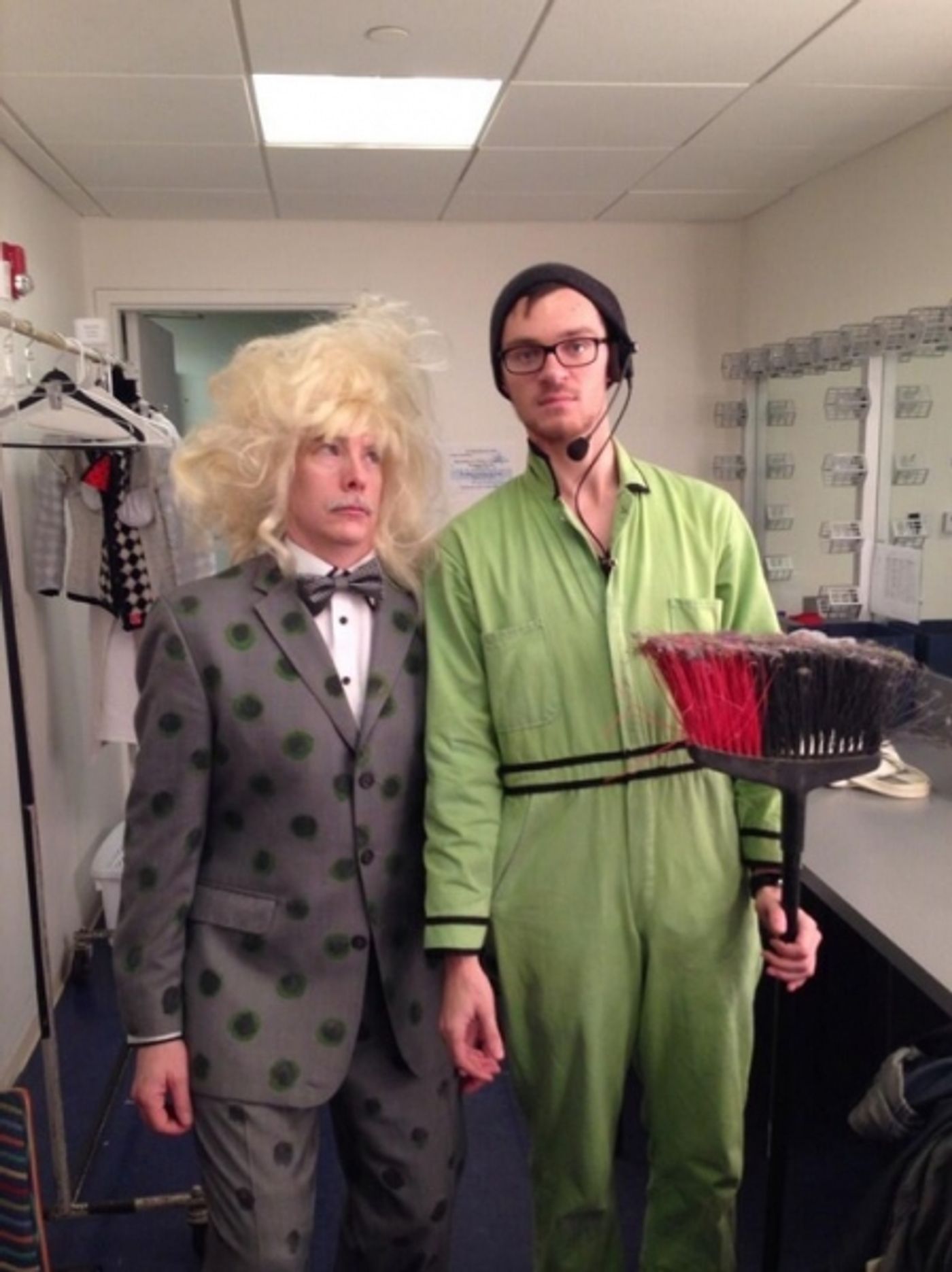 Photo Flash: Saturday Intermission Pics, Dec 14 - Men Alive Makes 'A Dwarf-us Line', BOOK OF MORMON's 'A Wreath of Franklin' and More!  Image