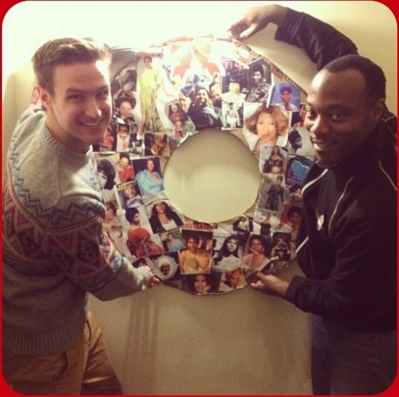 Photo Flash: Saturday Intermission Pics, Dec 14 - Men Alive Makes 'A Dwarf-us Line', BOOK OF MORMON's 'A Wreath of Franklin' and More!  Image