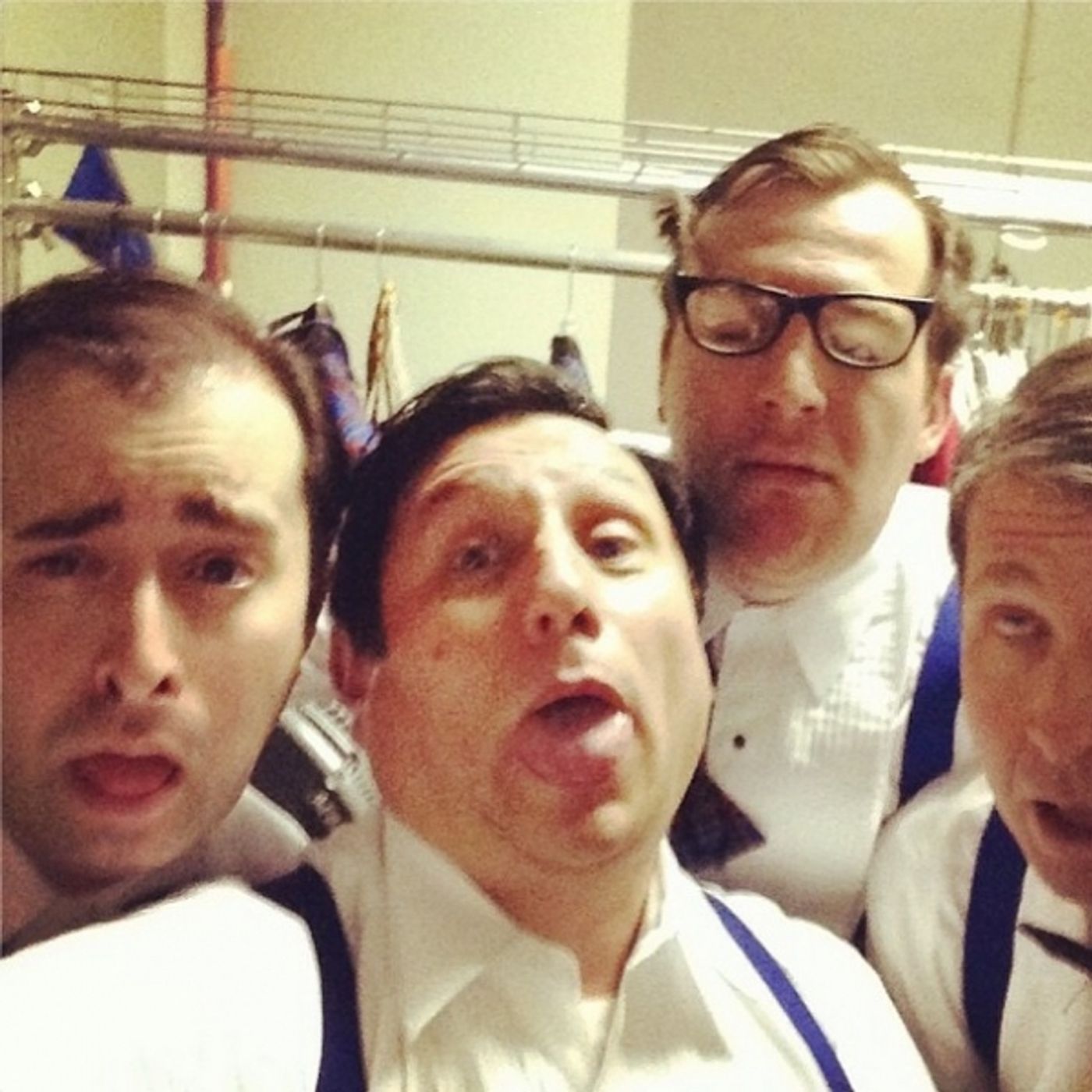 Photo Flash: Saturday Intermission Pics, Dec 14 - Men Alive Makes 'A Dwarf-us Line', BOOK OF MORMON's 'A Wreath of Franklin' and More!  Image