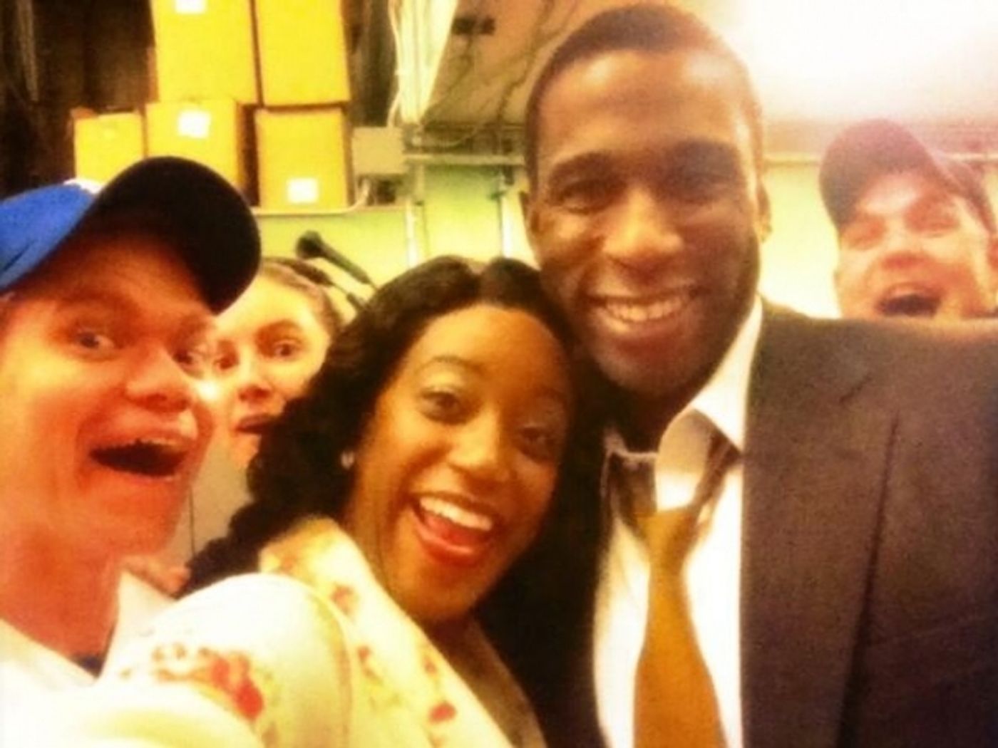 Photo Flash: Saturday Intermission Pics, Dec 14 - Men Alive Makes 'A Dwarf-us Line', BOOK OF MORMON's 'A Wreath of Franklin' and More!  Image