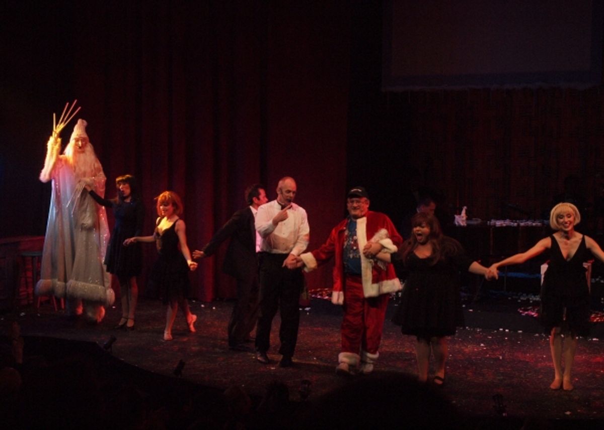 Beth Kennedy, Katie Nunez, Rick Batalla, Matt Walker, Santa Claus, Lisa Valenzuela, and Suzanne Jolie Narbonne at 