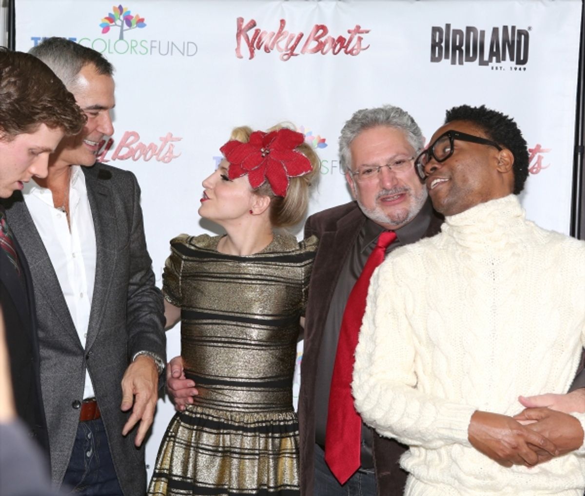 Stark Sands, Jerry Mitchell, Annaleigh Ashford, Harvey Fierstein and Billy Porter  at 