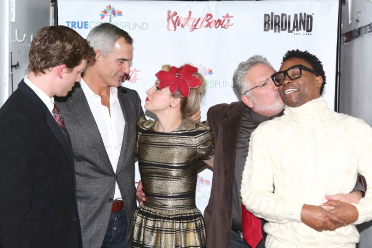 Stark Sands, Jerry Mitchell, Annaleigh Ashford, Harvey Fierstein and Billy Porter  at 