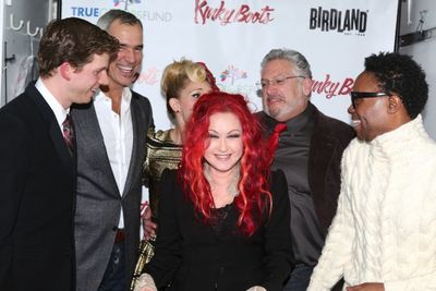 Stark Sands, Annaleigh Ashford, Jerry Mitchell, Cyndi Lauper, Harvey Fierstein and Bi Photo
